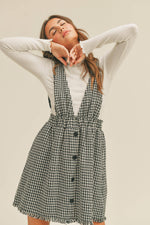 Black and White Tweed Dress