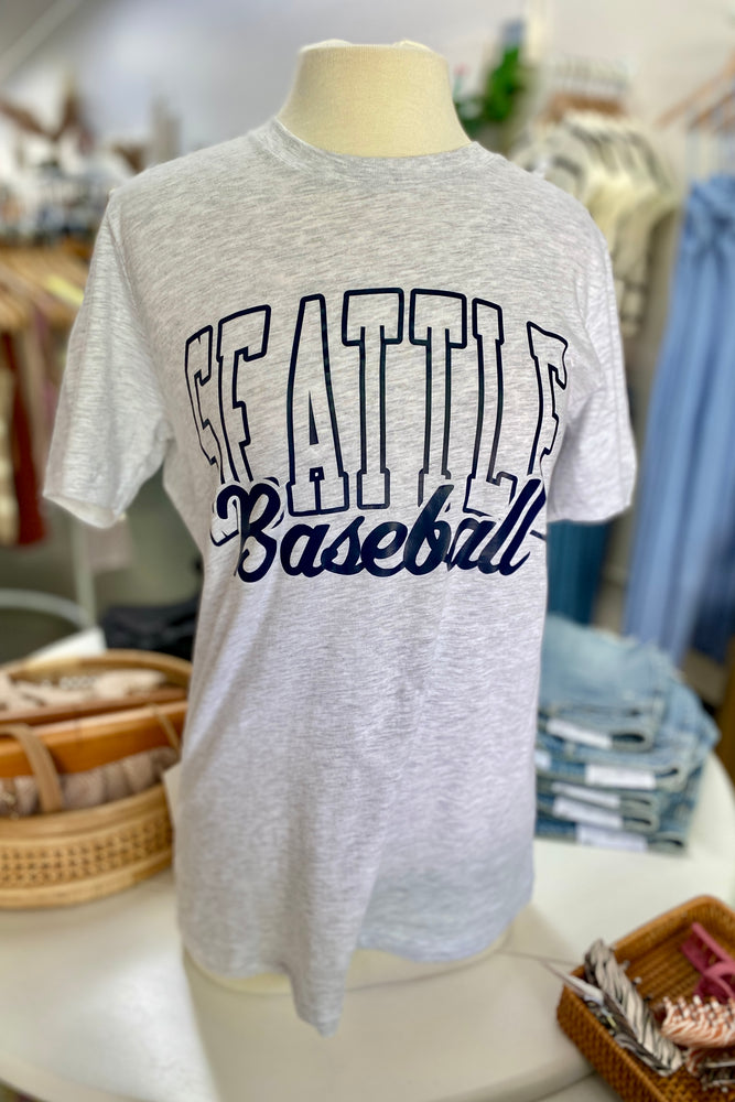 Seattle Baseball Heather Grey Tee