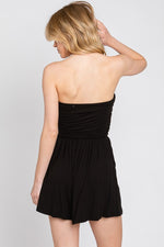 Strapless Summer Romper Black