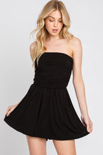 Strapless Summer Romper Black