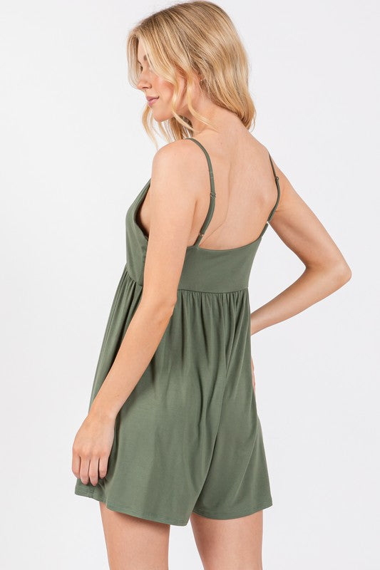 Tank Top Romper Olive