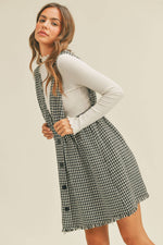 Black and White Tweed Dress