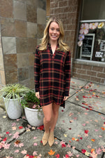 Plaid Shirt Dress