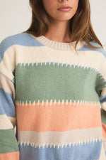 Stitch Detail Boxy Sweater Top