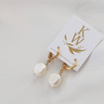 Keshi Pearl Nugget Huggie Earrings