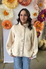 Cozy Mock Neck Sherpa Fleece Jacket