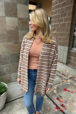 Textured Stitch Open Cardigan