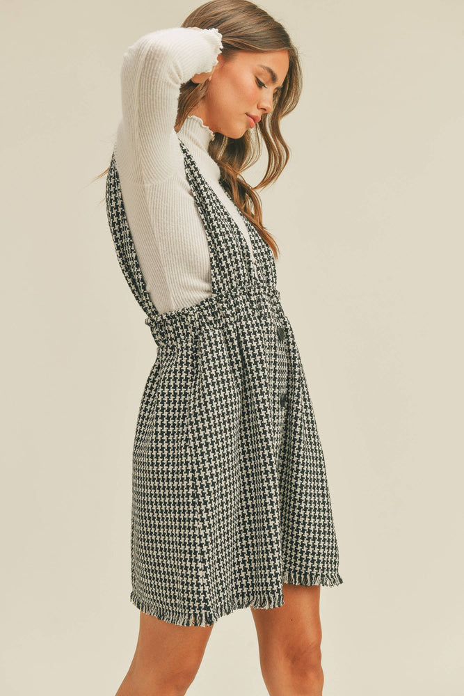 Black and White Tweed Dress