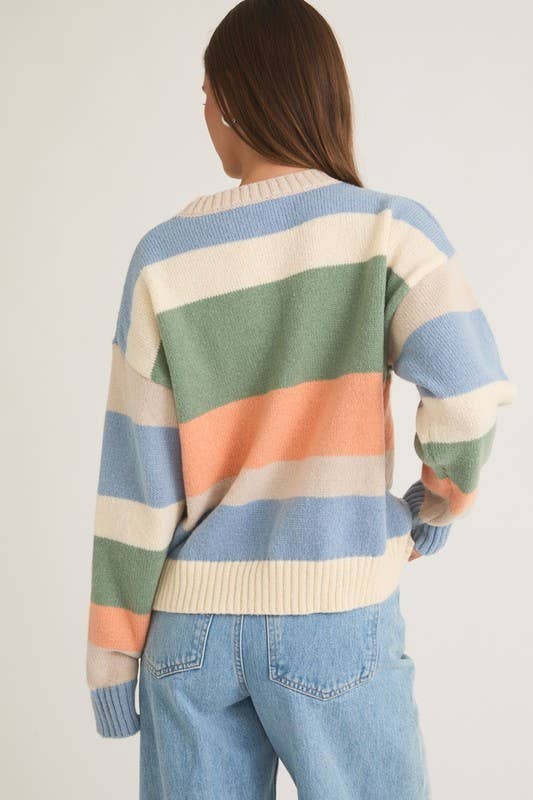 Stitch Detail Boxy Sweater Top